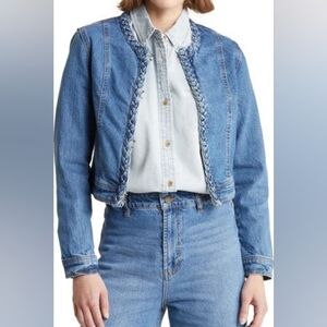 NWTS Habitual Braided Denim Jacket